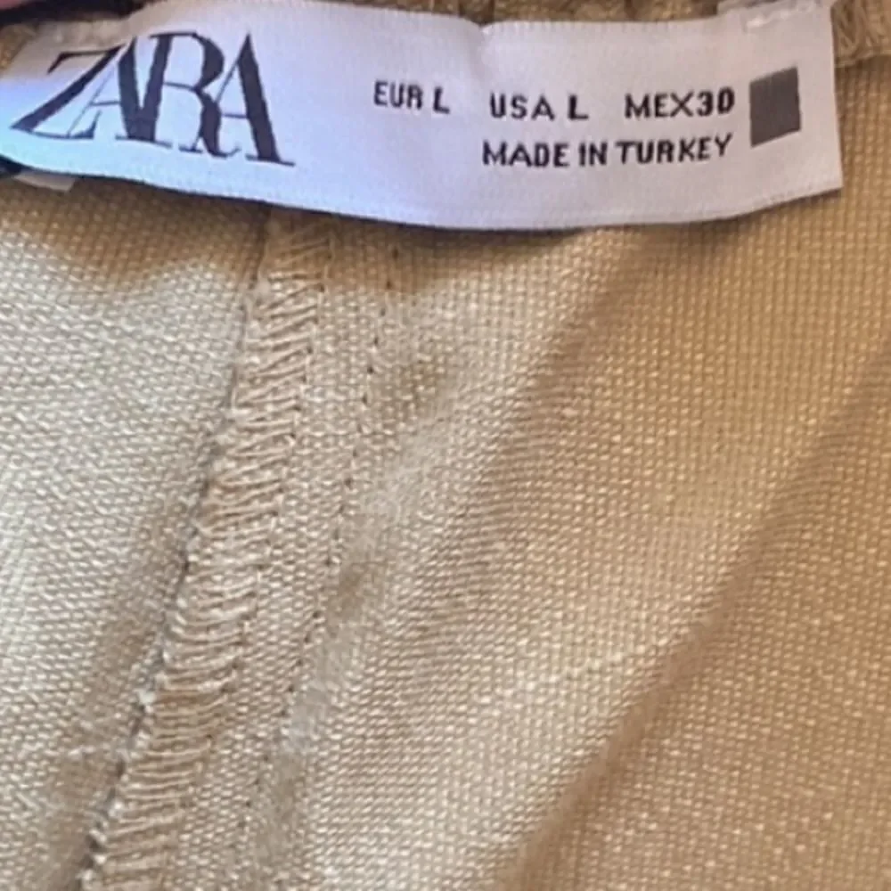 ✨ Zara Linen Blend Paperbag Jogger Pants✨